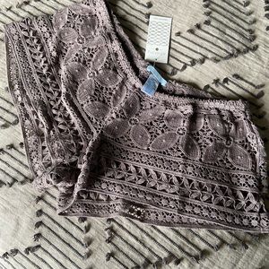 Eberjey crochet bikini cover up